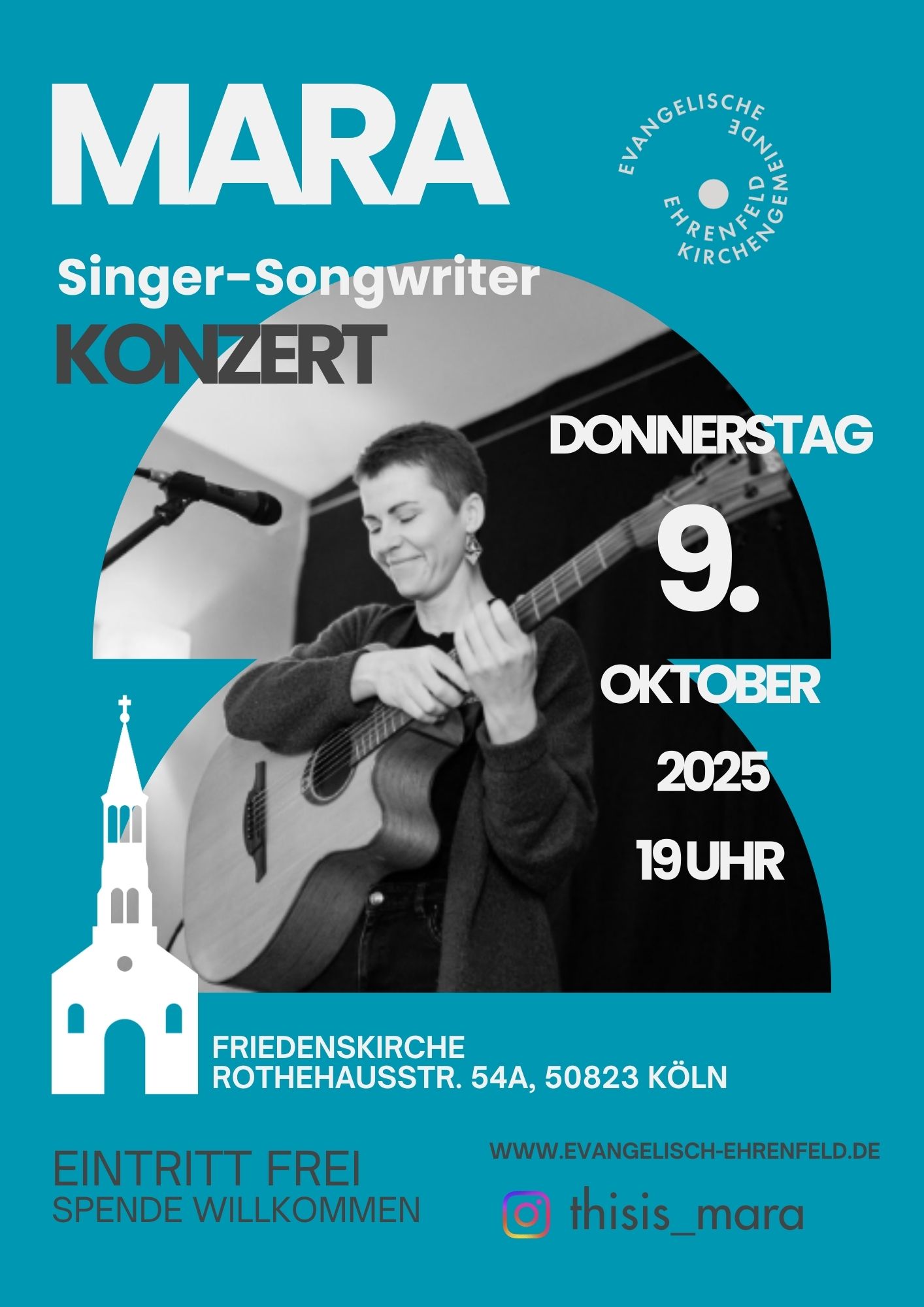 Mara Singer Konzert mit Singer-Songwriterin MARA - Kölnkostenlos