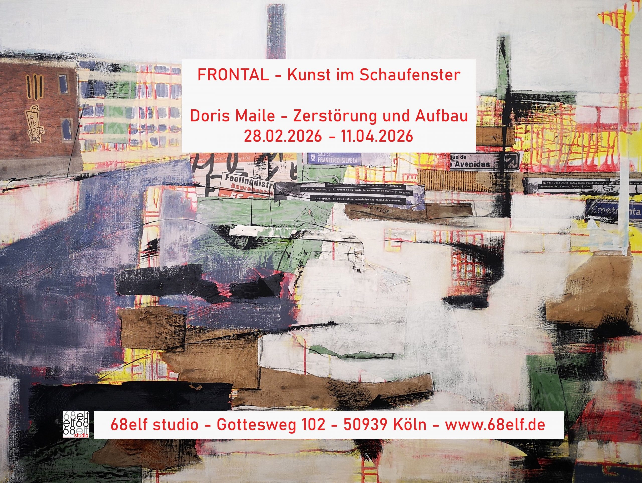 68elf studio zeigt FRONTAL/Kunst auf der Baustelle mit Doris Maile ...